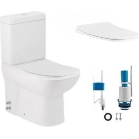 Resim Seramiksan Petite Duvara Sıfır Klozet + Yavaş Kapak + Vitra Iç Takım Set 