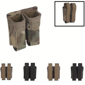 Resim 1 Adet OF K MODEL ÇİFT 9mm TABANCA DURMUŞ FONKSİYONLU PAKET, AÇIK HAVA AVCILIK DEPOLAMA ÇANTASI İÇİN UYGUN, TAKTİKAL ANTRENMAN ARACI MAGAZINE ÇANTASI 