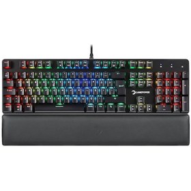 Resim Gamepower Ogre Rgb 60M Blue Switch Türkçe Q USB Mekanik Gaming Klavye 
