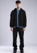 Resim Baskılı Fermuarlı Sweatshirt 