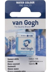 Resim Talens Van Gogh 1/2 Tablet Sulu Boya 106 Opaque White 