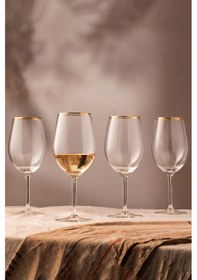 Resim Rakle Astoria Gold 4'lü Kadeh Seti 540 Cc Renkli 