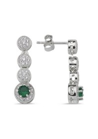 Resim Yeşil Beyaz Taşlı Gümüş Düğün Seti G48Tk Altınsepeti 