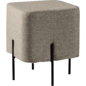 Resim Puqqa Mono P2-040 Metal Ayaklı Puf 