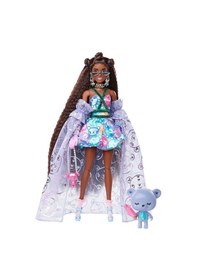 Resim Barbie Extra Fancy Mor Kostümlü Bebek 