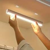 Resim LED Hareket Sensörlü Işık Barı, USB Şarj Edilebilir Dolap Altı Aydınlatma, Manyetik Ayrılabilir Klipsler ile, Ofis, Dolap, Dolap, Güvenlik, Koridor, Merdiven, Mutfak, Dolap, Gardırop için 36V Düşük Voltaj | Ofis, Dolap, Dolap, Güvenlik, Koridor, Merdiven, Mutfak, Dolap, Gardırop için Beyaz Plastik İç Mekan Işık Aracı, Dolap Altı Aydınlatma | Hareket Sensörlü Işık | USB Şarj Edilebilir Işık 
