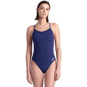 Resim Arena Swimsuit Lace Back Solid Kadın Lacivert Yüzücü Mayo 004651701 