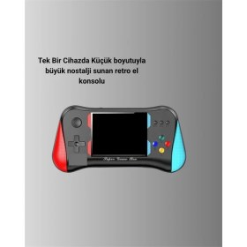 Resim teknodayım Şarjlı Taşınabilir Oyun Konsolu – X7M Retro Game Box 