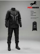 Resim Premium Lux Yağmurluk Takım Alt Üst Su Ve Rüzgar Geçirmez Termal Motosiklet Yağmurluğu Unisex 