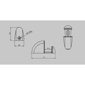 Resim EYM 50 Adet Pelikan Plastik Cam Raf Tutucu Etejer Gri Kırılmaz 