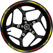 Resim Genel Markalar Xmax kırmızı yazılı turuncu reflektif pençe şeritli 