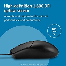 Resim Kensington Pro Fit K70315WW kablolu fare, yıkanabilir 