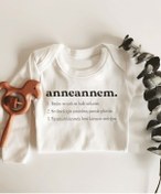 Resim Tuğbababy Anneannem Anlamı Uzun Kol Çıtçıtlı Organik Bebek Body 