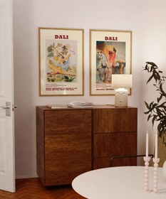 Resim Salvador Dali Sanat Eserleri Seti - 2 Tasarım / Affiche Dali - Hristiyan Şövalye / Menelaos'un İnançsız Karısı 