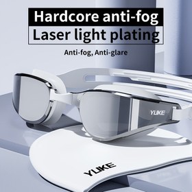 Resim Erkekler & Kadınlar için HD Anti-Sis Su Geçirmez Yüzme Gözlüğü - Kaplamalı Lens, Yarış & Açık Hava Eğlencesi için Mükemmel, Noel için En İyisi 