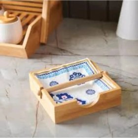 Resim Luca Mia Milano Bambu Peçetelik 2 Adet 