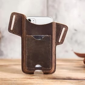 Resim Erkekler için Vintage Telefon Kemer Açık Hava Sporları Kemer Telefon Kılıfı 