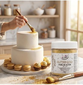 Resim Dr.gusto Metalik Toz 10 Gr Glıtter Altın 