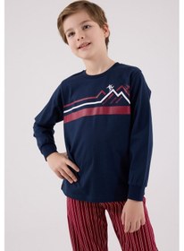Resim Rolypoly Erkek Çocuk Lacivert Pijama Takımı Rp3648-c-v2 