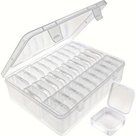Resim 30 adet Boncuk, Takı ve El Sanatları için Şeffaf Plastik Depolama Kutusu - Kapanışa Dayanıklı Düzenleyici, Çıkarılabilir Tepsiler, Dikdörtgen Şekil - El Sanatçıları ve Takı Tutkunları için Mükemmel Hediye, Takı Düzenleyici Depolama, Takı Kutuları 