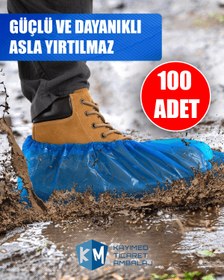 Resim 100’lü Galoş - Su Geçirmez, Dayanıklı, Tek Kullanımlık 