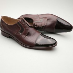 Resim Gondol Erkek Hakiki Deri Klasik Kahverengi 42 Ttx.175 