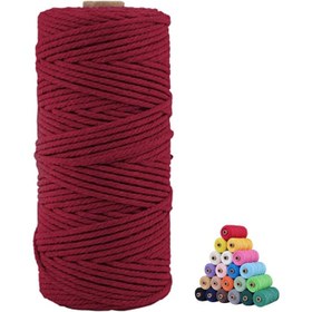 Resim Pamuk Makrome 2 mm Bordo 