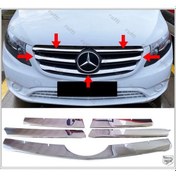 Resim Mercedes Vito W447 Krom Ön Panjur 5 Prç 2020 ve Üzeri Geniş Model 