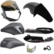 Resim Mondial Mh 125 Drift Kaporta Seti Siyah 