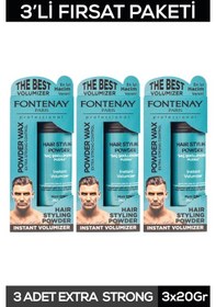 Resim Fontenay Saç Şekillendirici Pudra Toz Wax Mat Effect Mavi 3 x 20 G 