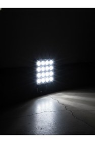 Resim KAPOTO 16 Led Kare Çalışma Lambası 48W 10V-30V Metal 4x4 Off Road Projektör Işık 