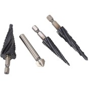 Resim Maiyame M35 Kobalt 4 Spiralli Merdiven Matkap Ucu Seti, 1/4 İnç Saplı, Metal-ahşap-plastik İçin Çok Amaçlı, 3 Adet Farklı Çaplı 