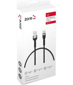 Resim Ardemix Siyah Shira Serisi Type-c Usb Kablo 30 Cm 