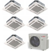 Resim Bosch 42000 BTU 1 Dış + 5 İç Ünite (9+9+9+12+12) Kaset Tipi Multi Inverter Klima 