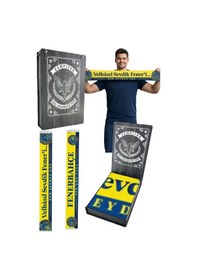 Resim Unısex Velhasıl Sevdik Feneri Şal Lazer Kutu Sarı - Lacivert 