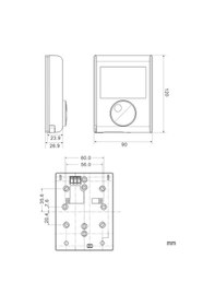 Resim Siemens Rdh100 Dijital Ekran Kablolu Oda Termostatı 