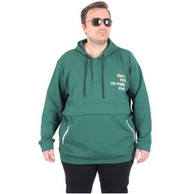 Resim Mocgrande Büyük Beden Kapüşonlu Sweat Double Face Never 25706 Neftı Neftı 