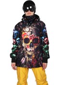 Resim Tıklaalbeni Snowsea Dark Skull Yaka Fermuarlı Snowboard & Kayak Montu Ss7726 
