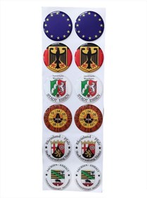 Resim otopaspascım Plaka Damla Etiket Pulu - Plaka Pulu - Plaka Pul Sticker (12'li) Suya Güneşe Dayanıklı Model 2 