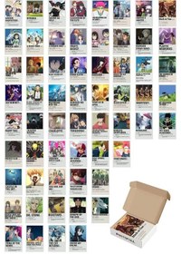 Resim Anime Duvar Poster Seti - Poster Kolaj Seti - 60 Adet - Kalın Kuş 