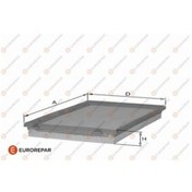 Resim Eurorepar 1682266480 Hava Filtresi 17801-02080 