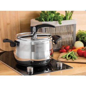 Resim Amboss Amber 12 L Klasik Düdüklü Tencere Siyah Amb-4530 