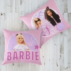 Resim Taç Lisanslı Barbie Girl Power Figürlü Kırlent 