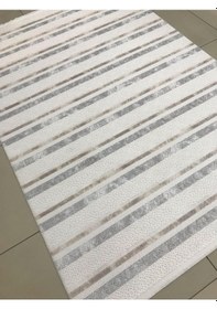 Resim Padişah Halı Essence 72490 957 Serisi Akrilik Salon Oturma Yatak Odası Halısı Krem - Bej - Gri 