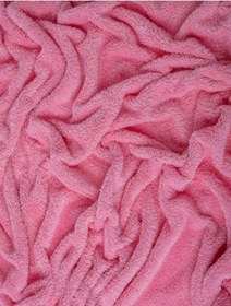 Resim Yatak Önü Sandıklı Puf,ve Giyinme Odası,puf Bench, Pembe Peluş Kumaş Patlıcan Ayak Sandıklı Pembe 