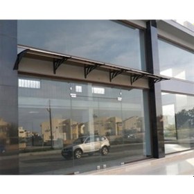 Resim Transpaforza Tf Std 1.12 Kapı Üstü Sundurma 360 X 100 Bronz 3 Mm Solid Levha 