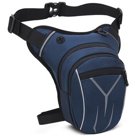 Resim Geeksen Su Geçirmez Bel Çantası Büyük Kapasiteli Motosiklet Bacak Çantası Koyu Mavi 