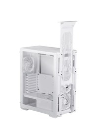 Resim Xpg Starker Air Argb 4x Fan Temperli Cam Mıd Tower Gaming Kasa Beyaz 