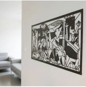 Resim Picasso Kübist Guernica Metal Tablosu Sanat Koleksiyonu 