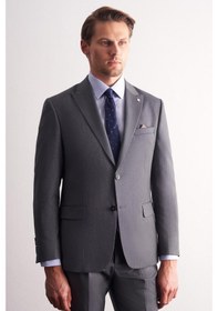 Resim İmza Haki Kırlangıç Yaka Kendinden Desenli Esnek Bel Slim Fit 6 Drop Takım Elbise 1001255168 Haki 